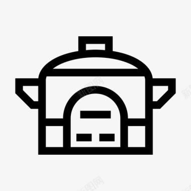 电饭煲电器厨房用具图标图标