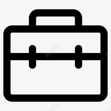 手提箱公文包用户界面套件图标图标