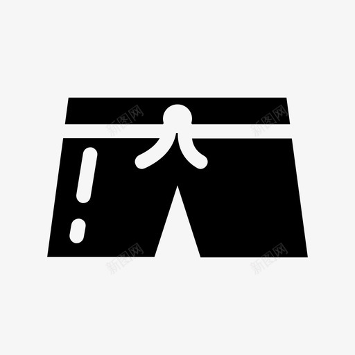短裤节日标志图标svg_新图网 https://ixintu.com 短裤 节日标志