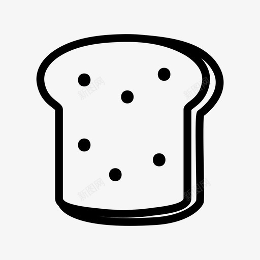 烤面包烘焙烹饪图标svg_新图网 https://ixintu.com 快餐 烘焙 烘焙产品 烤面包 烹饪 面团