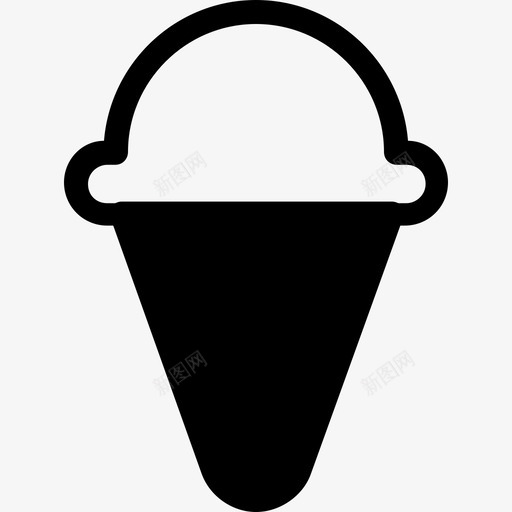 冰淇淋黑洋食品收藏雕文图标svg_新图网 https://ixintu.com 冰淇淋 黑洋食品收藏雕文
