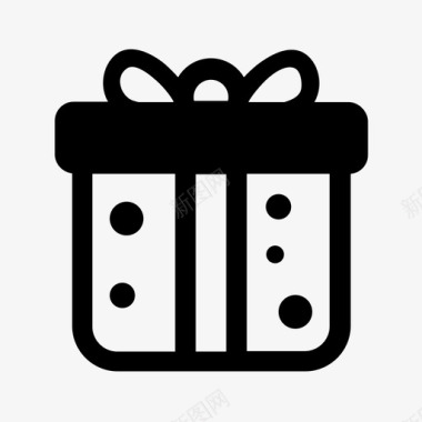 礼品盒生日圣诞节图标图标