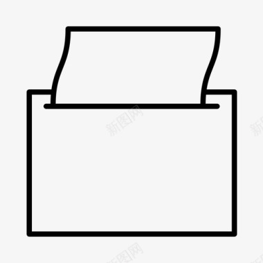 纸巾盒清洁卫生图标图标