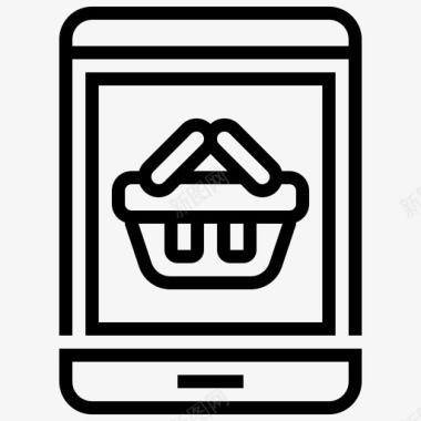 网上购物商务支付图标图标