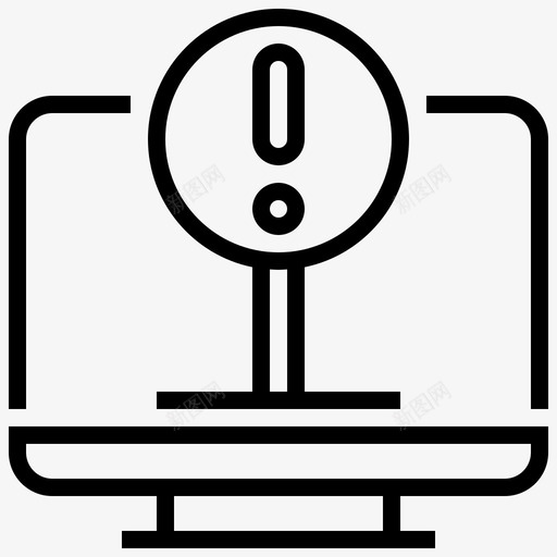 计算机编码器编程图标svg_新图网 https://ixintu.com 编码器 编程 警告 计算机