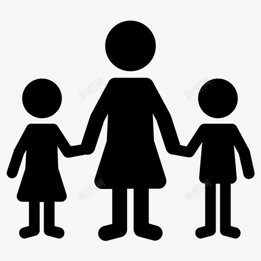 母亲和孩子母亲人民图标svg_新图网 https://ixintu.com 人民 母亲 母亲和孩子