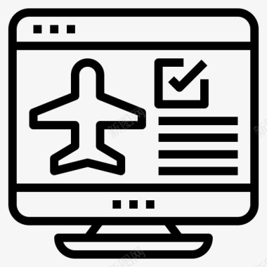 网上登记飞机飞行图标图标