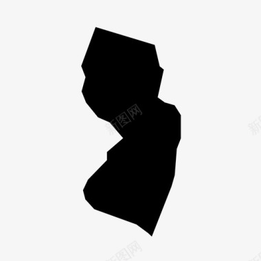 新泽西美国地理图标图标