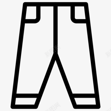 牛仔裤连衣裙裤子图标图标