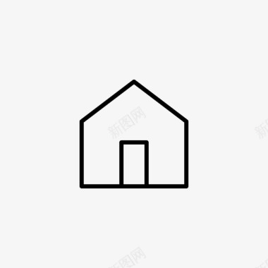家建筑物小屋图标图标