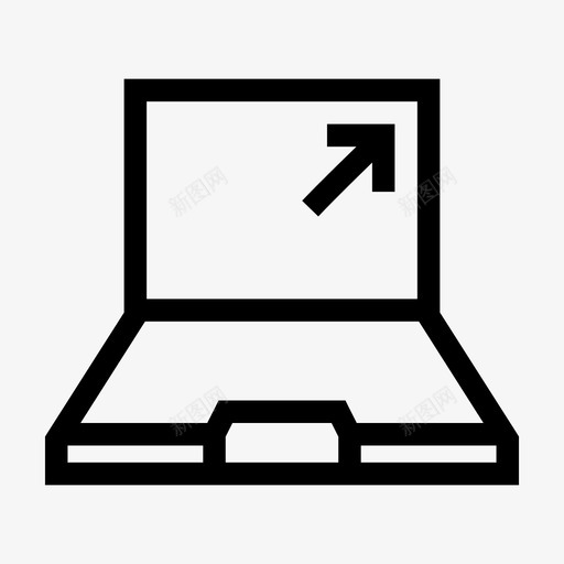 笔记本电脑光标设备硬件图标svg_新图网 https://ixintu.com 工作站 硬件 笔记本 笔记本电脑光标 设备 通讯