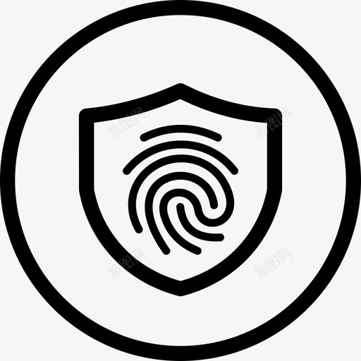安全生物特征指纹图标svg_新图网 https://ixintu.com pin 商店商务套件 安全 密码 指纹 生物特征
