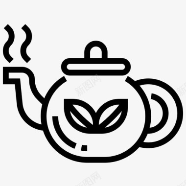 茶饮料放松图标图标