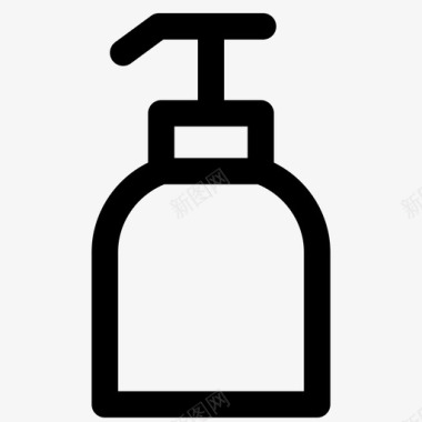 肥皂瓶肥皂分配器图标图标