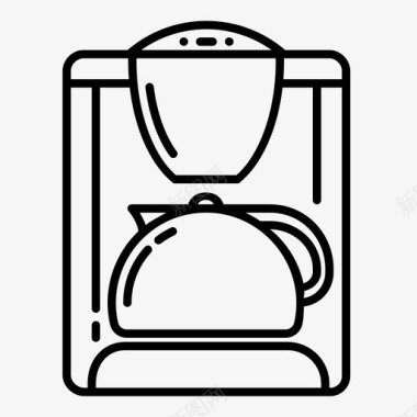 咖啡机饮料卡布奇诺图标图标