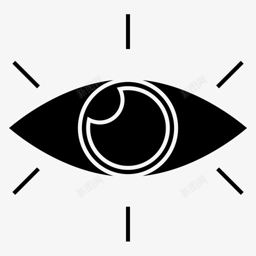 视觉眼睛发现图标svg_新图网 https://ixintu.com 发现 眼睛 研究 艺术 视觉