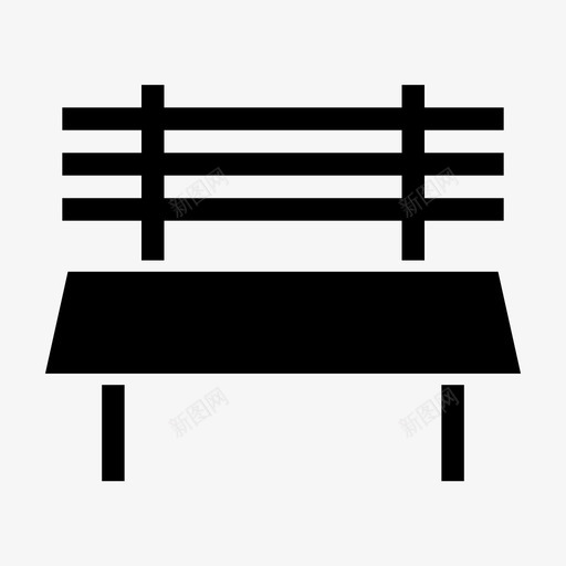 长凳椅子长椅图标svg_新图网 https://ixintu.com 座位 户外 椅子 长凳 长椅