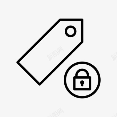 标签锁主钥匙图标图标