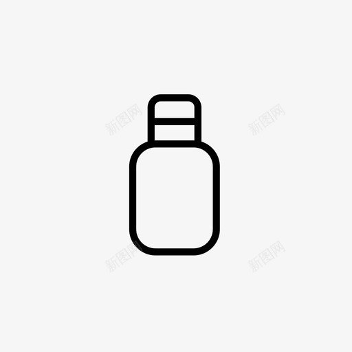 瓶子奶油洗发水图标svg_新图网 https://ixintu.com 奶油 家具套装3 洗发水 瓶子 肥皂