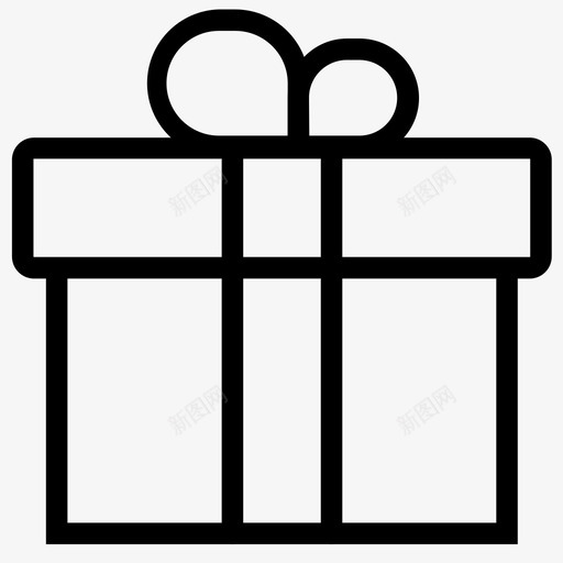 礼物节日包装图标svg_新图网 https://ixintu.com 包装 礼物 节日