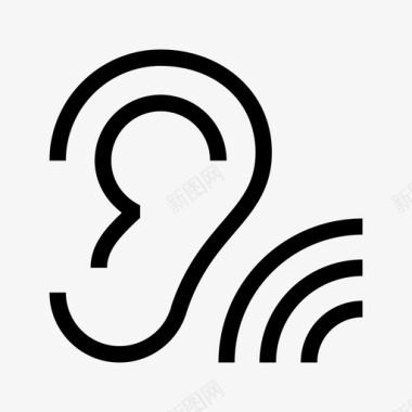 听聋感觉图标图标