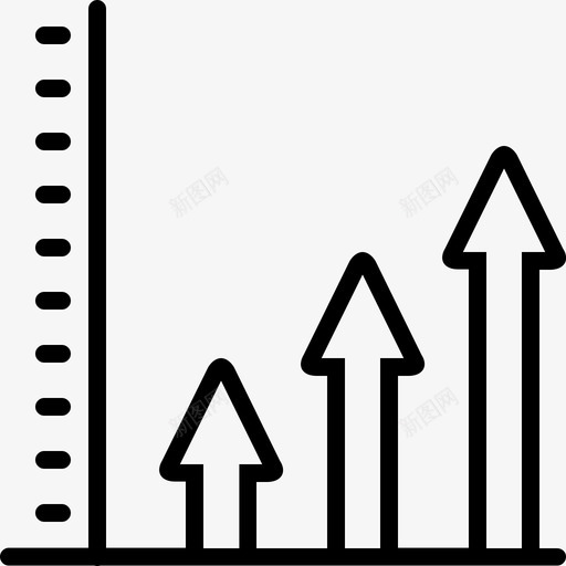 生产力箭头提升图标svg_新图网 https://ixintu.com 上升 增加 提升 生产力 箭头