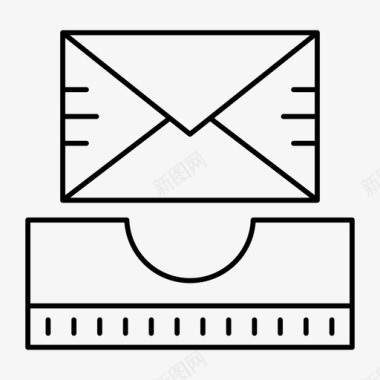 收件箱电子邮件消息图标图标