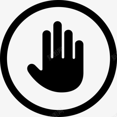 私人标志手势发展图标图标
