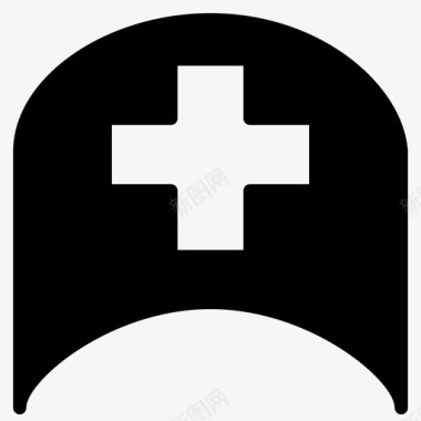 护士帽帽子医院图标图标