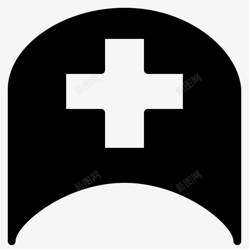 护士帽帽子医院图标svg_新图网 https://ixintu.com 医疗 医院 帽子 护士帽 护理