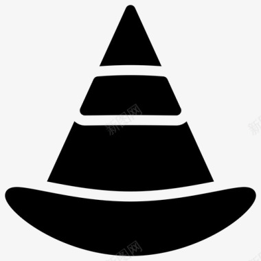 帽子万圣节巫师图标图标