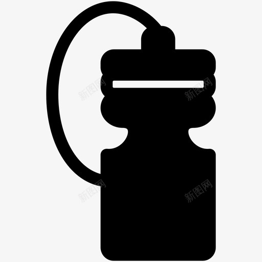 瓶子水运动填充物图标svg_新图网 https://ixintu.com 水 瓶子 运动填充物