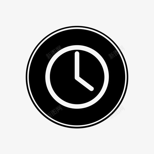 时钟钟面图标svg_新图网 https://ixintu.com 时钟 钟面