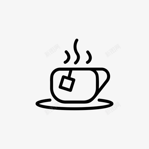 茶杯饮料杯子图标svg_新图网 https://ixintu.com 咖啡和茶 杯子 茶杯 饮料