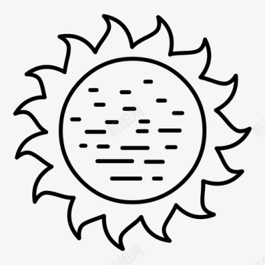 太阳夏天女人冒险图标图标