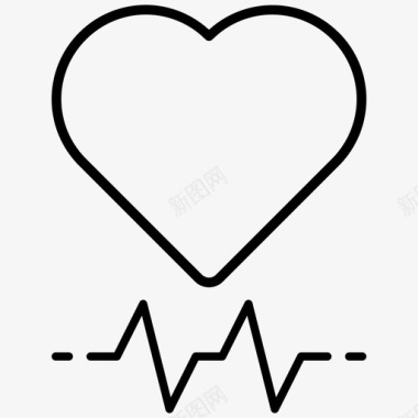 心跳健康心率图标图标