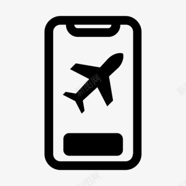预订飞机背包客旅游图标图标
