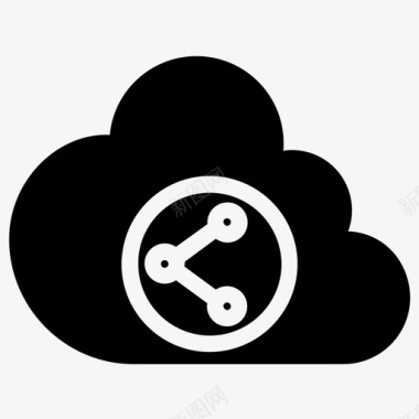 云共享共享文档共享服务器图标图标