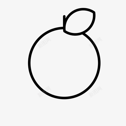 水果苹果橘子图标svg_新图网 https://ixintu.com 圆形 橘子 水果 简单 苹果