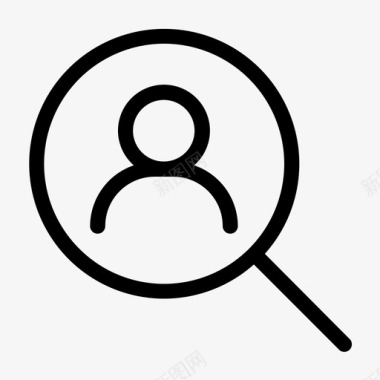 搜索用户查找人员图标图标