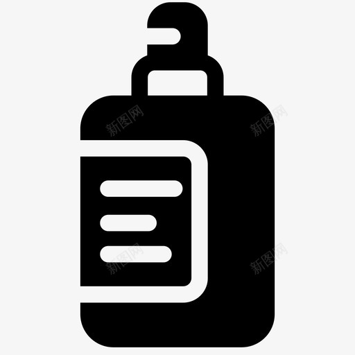 香水瓶子优雅的填充物图标svg_新图网 https://ixintu.com 优雅的填充物 瓶子 香水