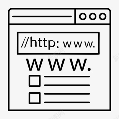 浏览器互联网技术图标图标