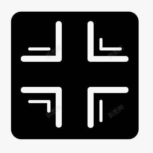 退出全屏基本图标svg_新图网 https://ixintu.com 基本图标 退出全屏