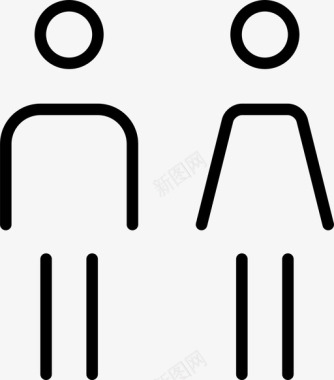 夫妻女性人类图标图标
