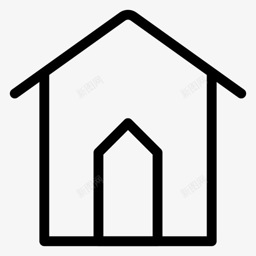 建筑房产房产实线图标svg_新图网 https://ixintu.com 建筑 房产 房产实线图标