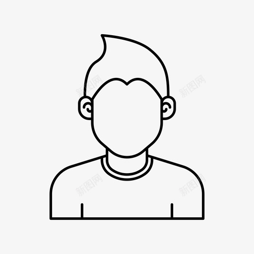 男孩头像男图标svg_新图网 https://ixintu.com 个人资料 头像 头像男 用户 男 男孩