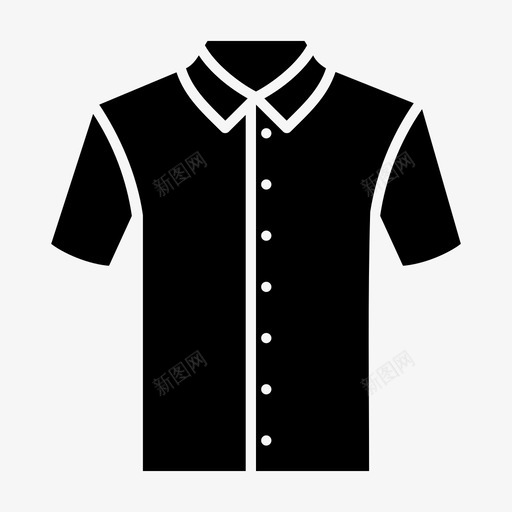 服装休闲服正装图标svg_新图网 https://ixintu.com 休闲服 制服 服装 正装 衬衫