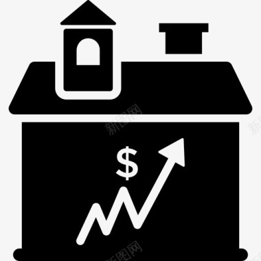资产定价房价物业价值图标图标