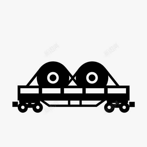 自卸汽车货物铁路图标svg_新图网 https://ixintu.com 火车 火车运输 自卸汽车 货物 运输 铁路