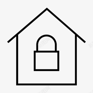 家房子安全图标图标